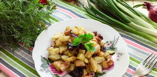 Картошка с черносливом — очень простой и вкусный рецепт